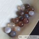 Perle - agate botswana - 40 perles 8mm