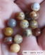 Perle - agate crazy - 40 perles 6mm