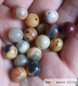 Perle - agate crazy - 10 perles 8mm