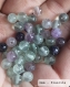 Perle - fluorite - 40 perles 6mm