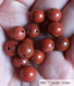 Perle - jaspe rouge - 10 perles 8mm