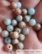 Perle - jaspe aqua terra - 10 perles 6mm