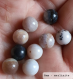 Perle - merlinite (opale dentritique) - 10 perles 6mm