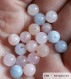 Perle - morganite - 40 perles 6mm