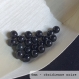 Perle - obsidienne noire- 40 perles 6mm