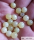 Perle - péridot - 10 perles 6mm