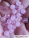 Perle - quartz rose - 40 perles 6mm