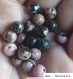 Perle - rhodonite - 40 perles 6mm