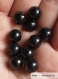 Perle - shungite - 10 perles 8mm