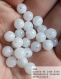 Perle - péristérite (labradorite blanche ou pierre de lune blanche)  - 10 perles 6mm