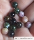Perle - tourmaline multi  - 10 perles 6mm