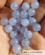 Perle - calcédoine  - 10 perles 6mm