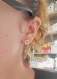 Petites boucles d'oreilles puces soleil acier inoxydable dorés ou argentés qualités plaqué or cadeau à offrir pour femme