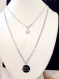 Collier chaine multirang en acier inoxydable pendentif étoile filante argenté de qualité pour femme