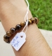 Bracelet perles pierres minérales naturelles 8mm oeil de tigre protection et canaliser son empathie bijou artisanal fait main