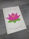 Carte fleur de lotus (format a5)