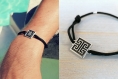 Bracelet homme labyrinthe • bracelet boho bohème • bracelet plage tendance • cadeau pour lui, cadeau fête des pères, bracelet d’amitié