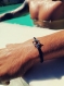 Bracelet homme argenté fermoir t • bracelet boho bohème • bracelet plage tendance • cadeau pour lui, cadeau fête des pères, bracelet d’amitié