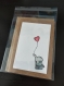 Carte aquarelle éléphant cœur 