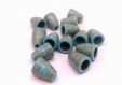 X20 perles cônes  acryliques turquoises - calotte