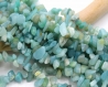 Perles amazonite chips pierre de gemmes chips - puce pierre verte bijoux- pearls  stone gemstones- lot de 50/100