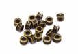 Perles bronze forme bobine 6.5mm grand trou par lot de 20/40 unités réf:pm3b0000