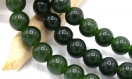 Perles jade en pierre  rondes vert olive 6mm  - lot de 20/50/1 chapelet (61 perles) réf:a12000000