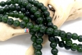 Perles jade en pierre  rondes vert olive 6mm  - lot de 20/50/1 chapelet (61 perles) réf:a12000000
