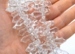 Perles de verre gouttes  lustre à facettes  - lot de 5/10 perles