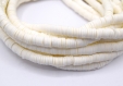 1 chapelet perles heishi en pâte polymère couleur mixte ~40 cm
