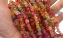 Perles quartz mixte chips pierre de gemmes -puce quartz multicolore bijoux-  lot de 50/100 perles