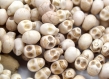 Perles tête de mort -  crâne skull howlite ivoire 13 mm lot de 20/40 unités