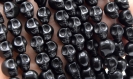 Perles tête de mort -  crâne skull howlite noir 10 mm  20/40 unités - skull howlite skull howlite black 10 mm 20/40 units