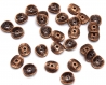 Perles rondelles intercalaires ondulées métal cuivre 9mm bead spacers - metal beads  - par lots de : 20 / 30 / 50 unités