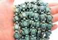 Perles tortues howlite turquoise 18 mm -  turquoise howlite turtle beads 18mm 20/40 unités