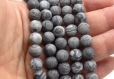 X20 perles jasper picasso 8mm naturelles dépoli -