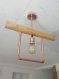 Lustre en bois flotté , suspension luminaire en bois flotté, lampe suspendue contemporaine, lampe de plafond, éclairage en bois de pendentif