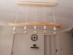 Lustre en bois flotté, suspension luminaire en bois flotté , lampe suspendue contemporaine, lampe de plafond, éclairage en bois de pendentif