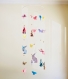 Mobile origami/baby mobile/paper mobile/nursery mobile/decoration mobile/suspension avec animaux,rabbit,flamingo,grue,butterfly.baby's room
