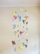 Mobile bébé en papier origami colombes papillons