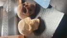 Mini sculpture crâne réaliste - porte clé / magnet / pendentif-à personnaliser 