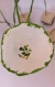 Fleurs blanches sur cube, fait main, papier mâché, fleurs éternelle, à offrir ou pour sa décoration, cube de 5 cm et hauteur de 25 à 37 cm