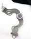 Bracelet métallique - chaînes multi-rangs - acier-