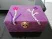 Boîte à bijoux fleurs en strass