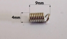 20 embouts ressort spirale attache cordon 9mm x 4mm en acier serre fil