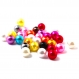 50 perles 6mm imitation brillant couleur mixte creation bijoux, bracelet