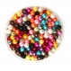 50 perles 6mm imitation brillant couleur mixte creation bijoux, bracelet