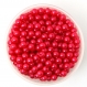 50 perles 6mm imitation brillant couleur rouge creation bijoux, bracelet