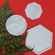Dessous de verre octogonal / ensemble décoratif en beton
