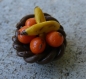 Miniature décorative - panier de fruits